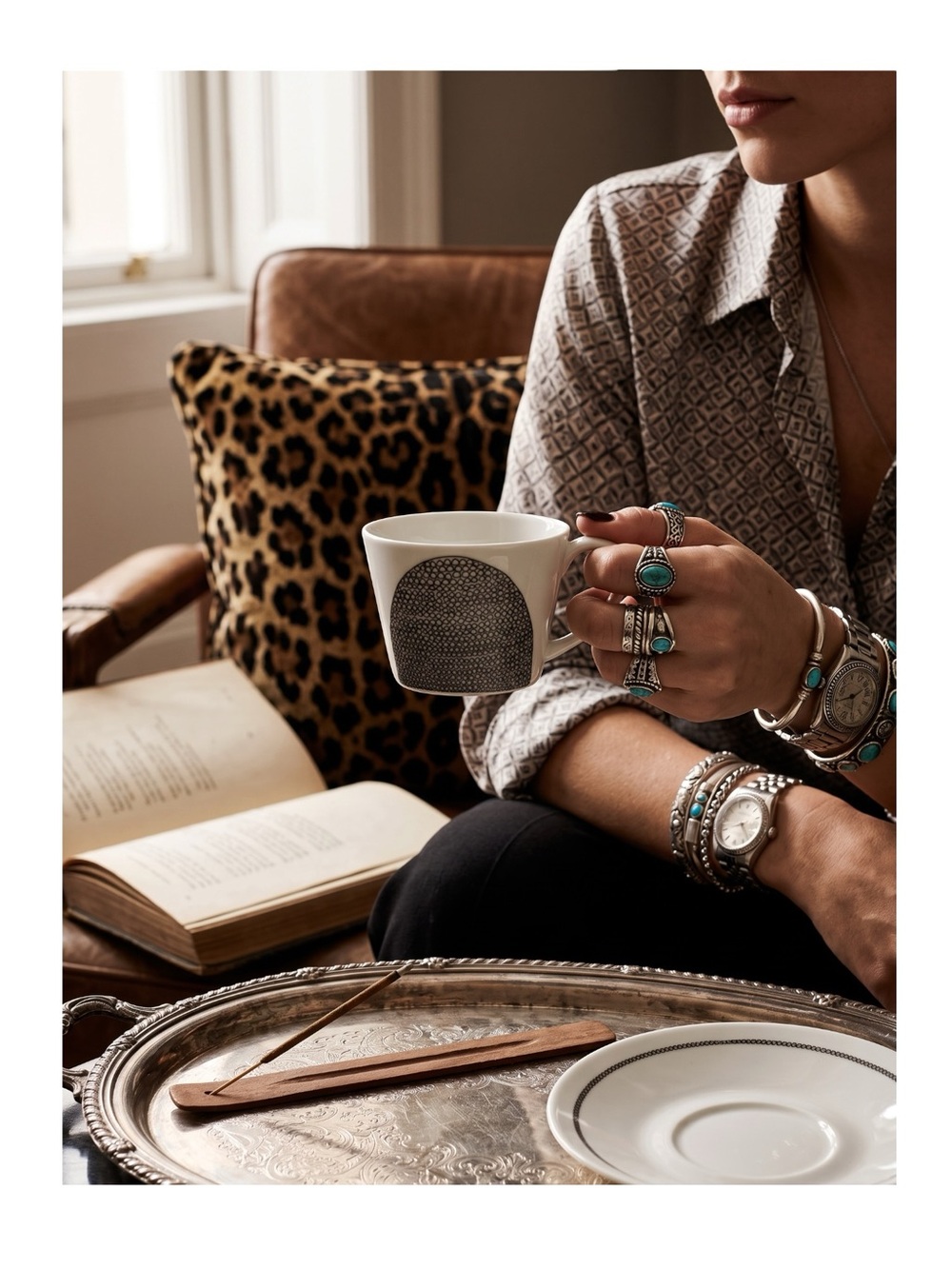 VHTF: new Crate & Barrel x Julia Rothman ☕︎︎ Limited Edition Leif Cup Saucer Set